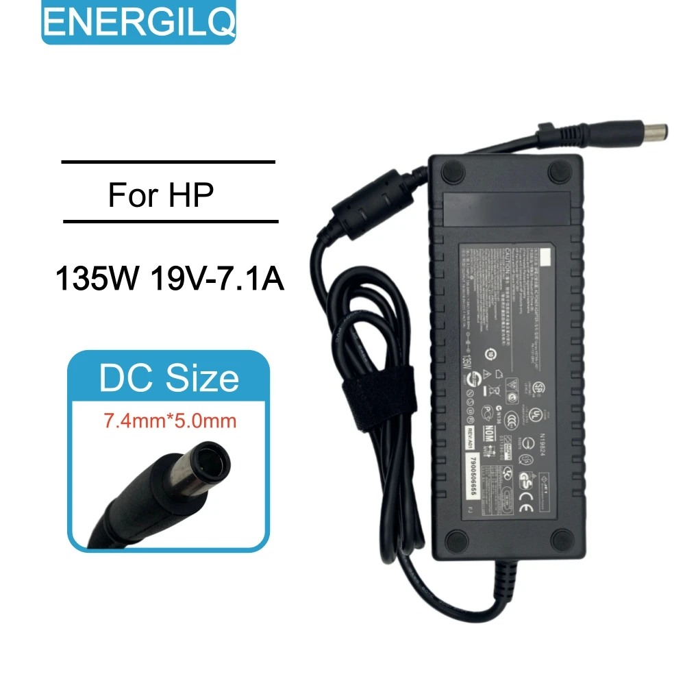Adaptador de CA de 19V 7.1A 135W 7.4*5.0mm para HP 391174-001 384023 481420-001 DC7800 DC7900 Compaq Elite 8000 8200 Fuente de alimentación