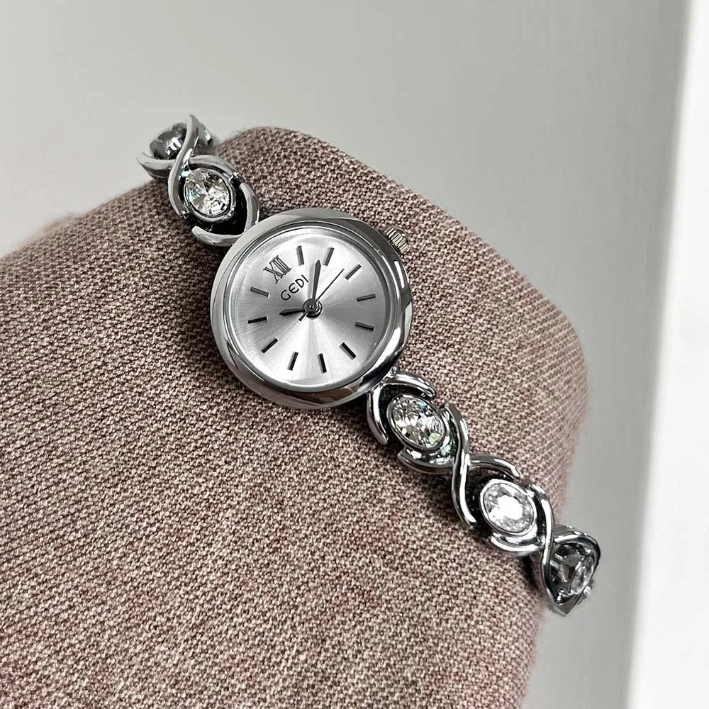 GEDI Women's Watch  Luxury Niche Design Bracelet Watch Exquisite Diamond-Studded Women's Quartz Watch Ladies Dress Gifts NEW