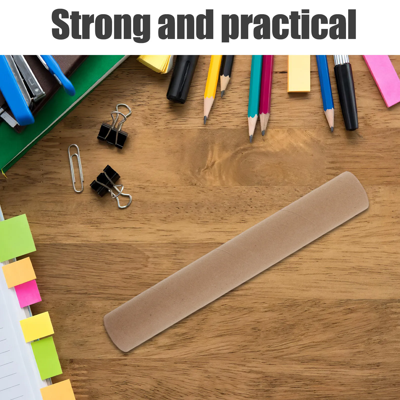 

12Pcs Kraft Paper Mailing Tubes Heavy Duty Poster Storage Tubes with Caps for Blueprint Drawings Artwork Protection Cylindrical