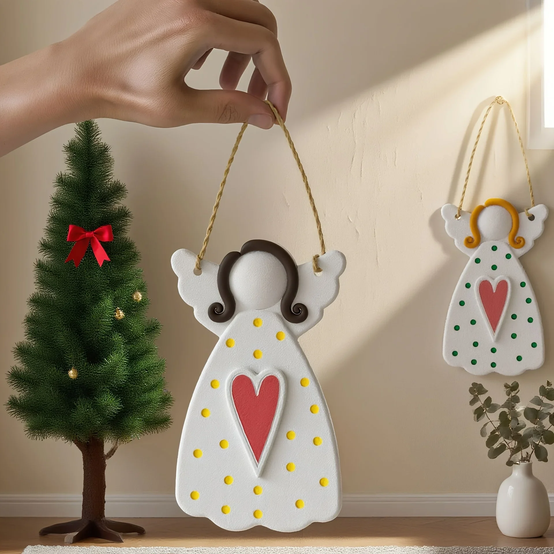 

Resin and Plaster Mold Set - 3PCS of Large Medium Small Angel Pendant Silicone Molds for Jewelry Making