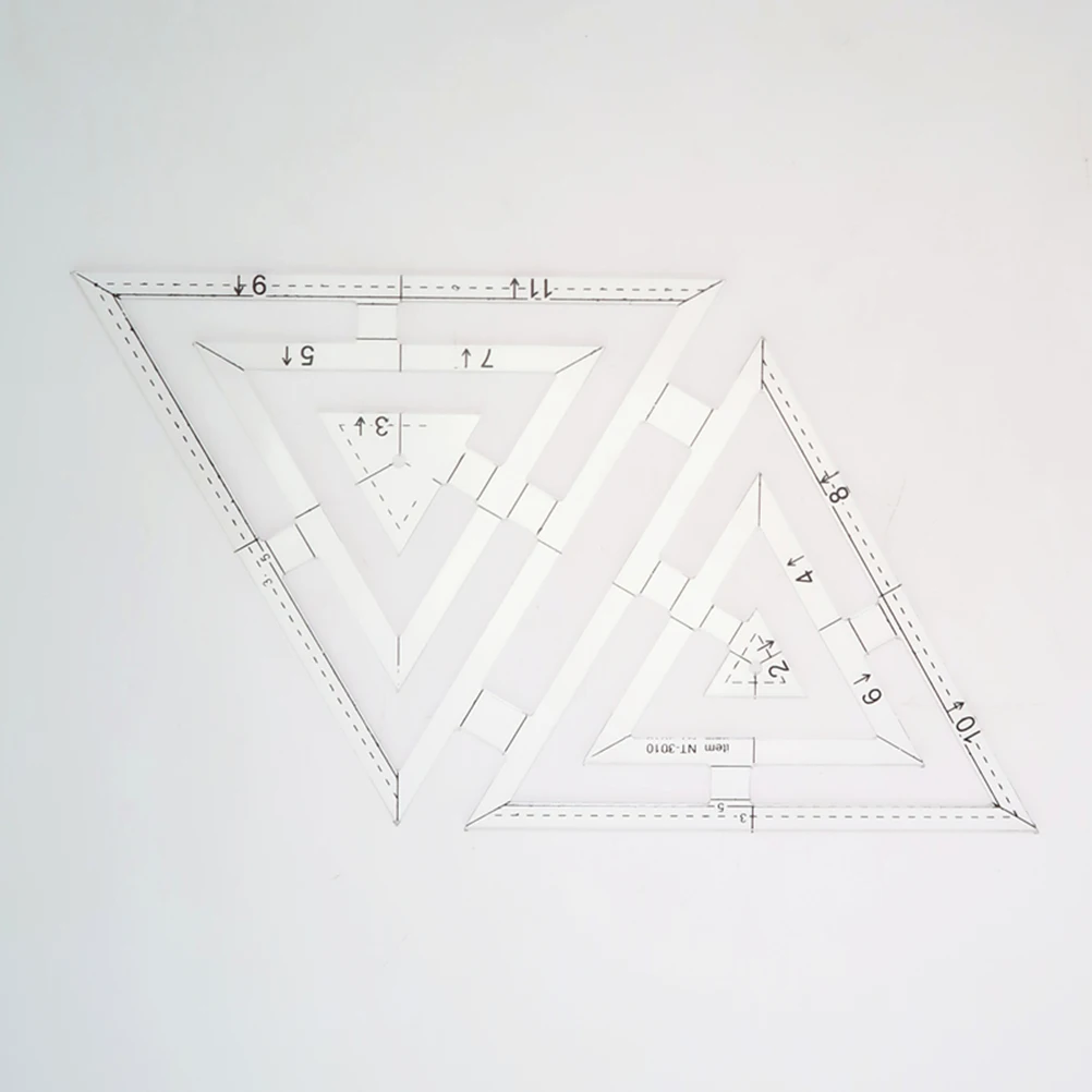 

Acrylic Quilting Ruler Sewing Template Clothes Making Patchwork Tailor Craft Measurement Drawing Projects Transparent Hollow
