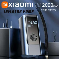 Xiaomi-compresor de aire portátil con cable inalámbrico para coche, bomba infladora de neumáticos eléctrica de 12000mAh, 12V, 150PSI, bolas para motocicleta y coche, nuevo