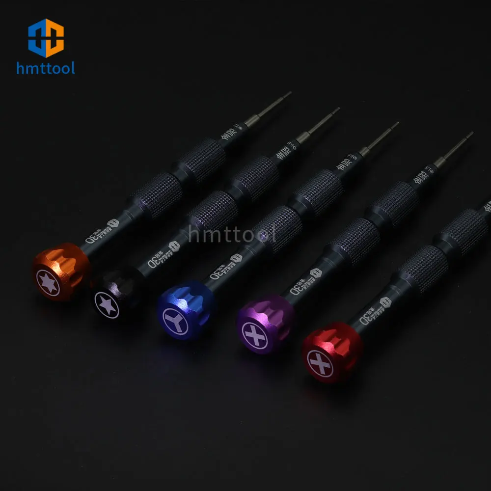 HMT Anti-Slip Alloy Batch Head 3D Screwdriver For Mobile Phone Apple / Android Repair Disassembly Tools
