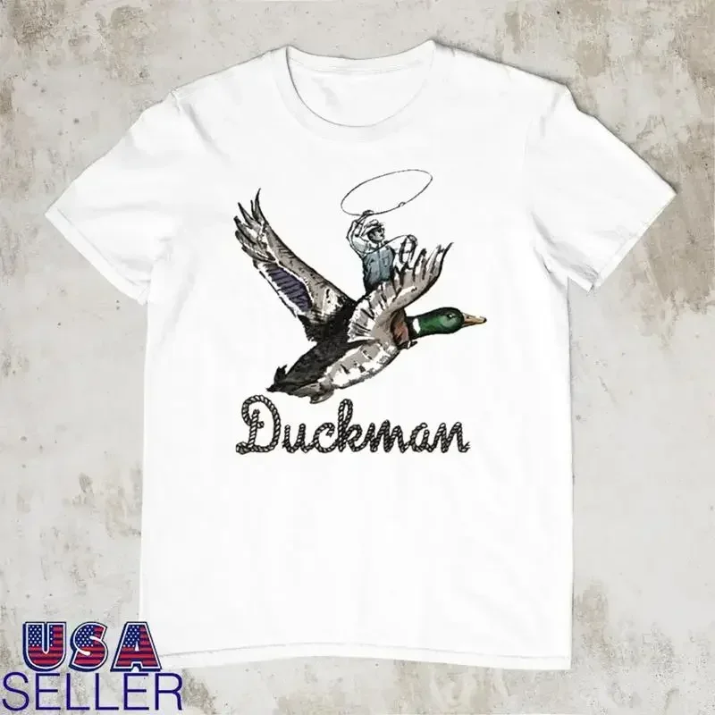 Riley Green Painted Duckman White Cotton T Shirt Full Size S 5Xl