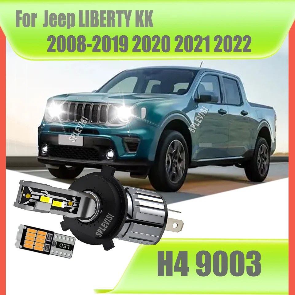 

1:1 OEM Replacement H4 9003 LED Headlight Bulbs with Dual Beam For Jeep LIBERTY KK 2008 2009 2010 2011 2012 2013 2014 2015-2022