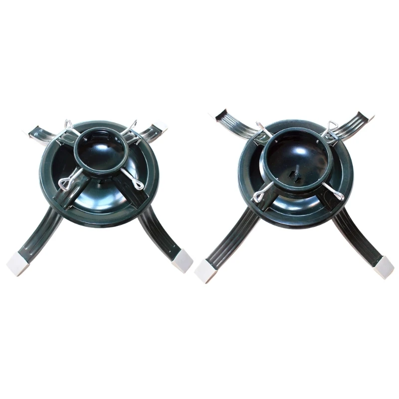 حامل شجرة عيد الميلاد المعدني القوي، حامل دعم بقاعدة حديدية متينة، مقاس S/M متوفر للأشجار الحية