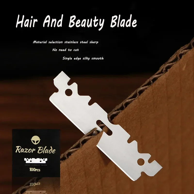 30/50/100PCS Single-sided Razor Blade Mens Stainless Steel Razor Blades Shaving Shaver Manual Razor Blade Barber Shaving Tools