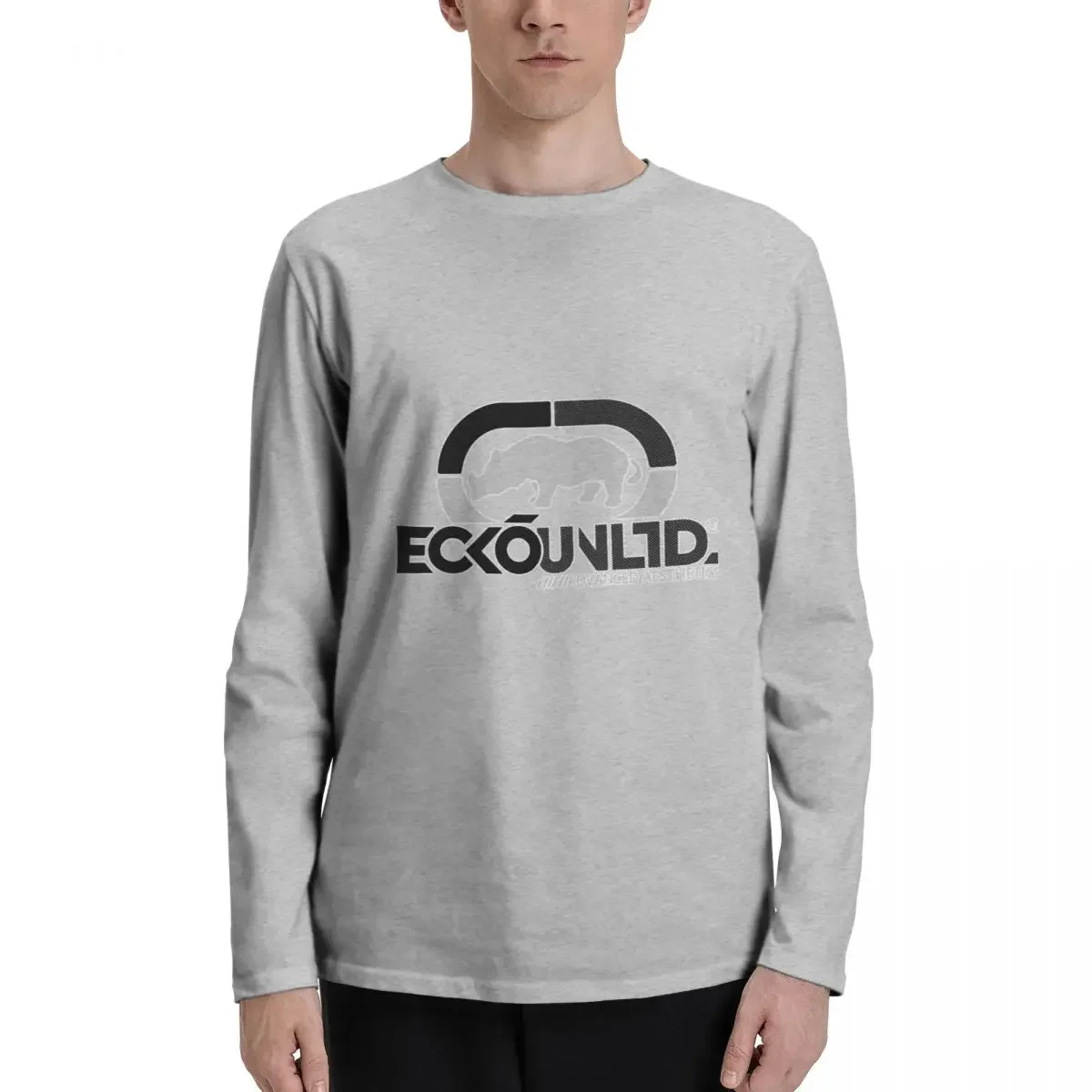 Ecko_Unltd. Rhino Logo Long Sleeve T-Shirts T-shirt Tee Cute Print Harajuku Hot Selling