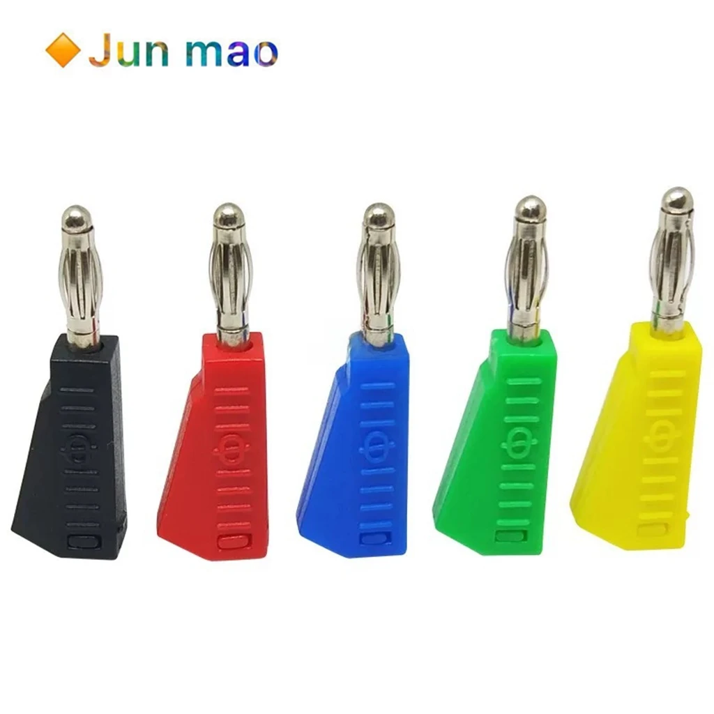 Overlapping 4mm banana plug, gun-shaped lantern-type stackable and extendable high-voltage overlapping banana connector