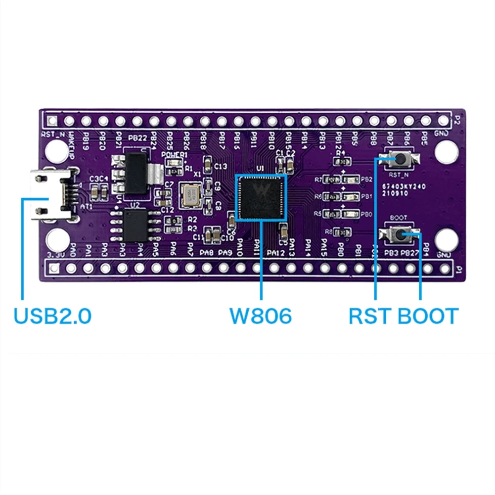 AB08-W806 Microcontroller 240MHZ 5-8Bit STM32 Development Board CH340 Iot MCU CDK Development Environment Low Power IOT