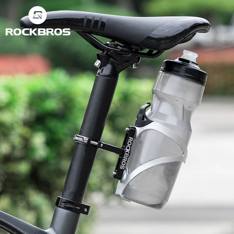 ROCKBROS Aluminum Alloy Bicycle Bottle Cage Mount Adapter MTB Road Bike Handlebar Water Bottle Holder Seat Post Bottle Mount