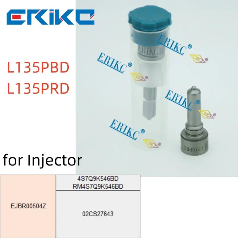 ERIKC L135PBD Diesel Rail Injector Nozzle L135PRD Auto Fuel Pump Injection Nozzle for EJBR00504Z 02CS27643