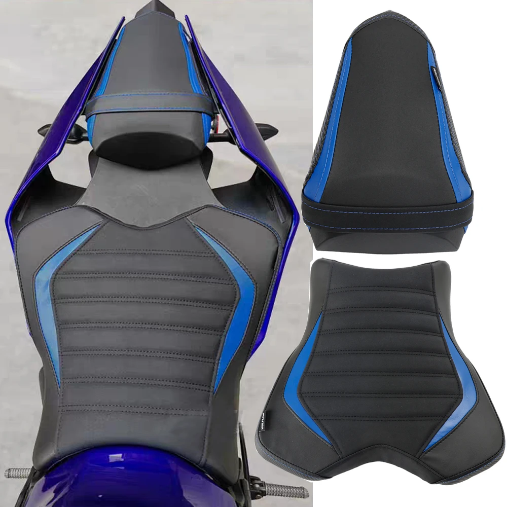 For Yamaha YZF R1 Rear Seat Cushion Cover Solo Motorcycle Front Rider Saddles Bench Driver Pillion R1M 2024 2023 2022 2015-2021