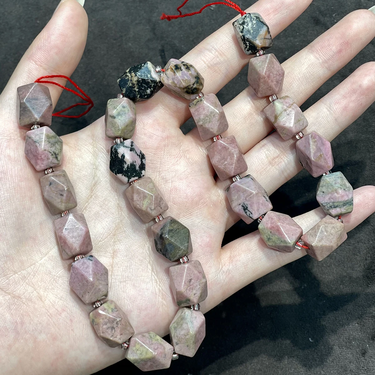 11x13mm Achteckig Facettierte Quadratische Perlen Naturstein Kristall Achat Perlen für Schmuckherstellung DIY Halsketten Armbänder Zubehör – Detail 10