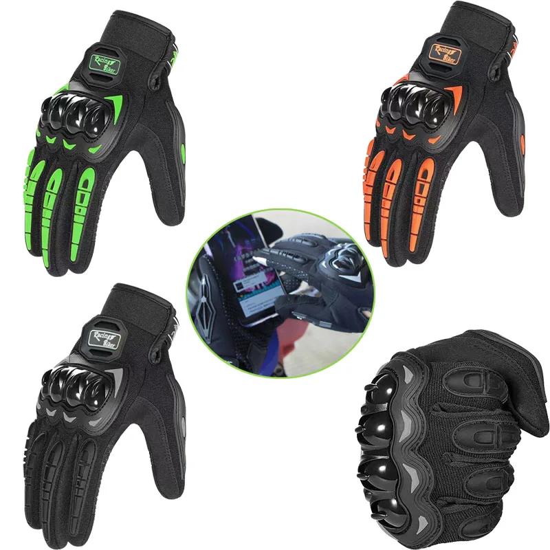 Guantes de Moto Gant para hombre, protector de pantalla táctil, transpirable, para carreras, Invierno