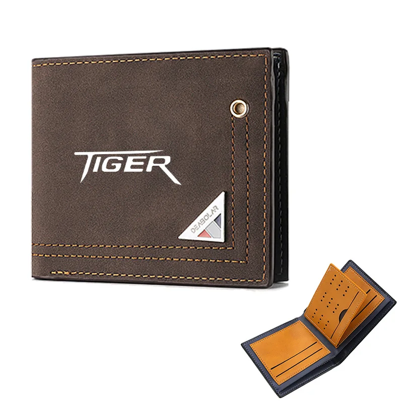 

For Triumph Tiger 660 800 900 GT PRO Rally 1200 Frosted Leather Motorcycle Wallets Coin Card Driver License Purses car sticker