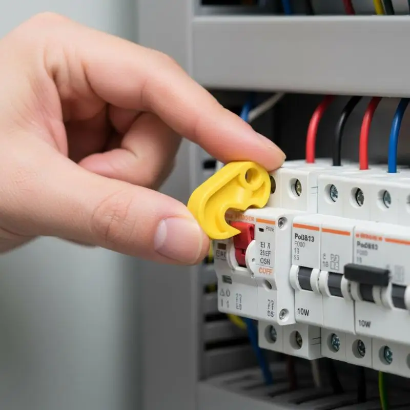 Electrical Panel Lockout Miniature Circuit Breaker MCB 1P 2P 3P 4P Multi Pole Device for Safe Power Management Home Office Use