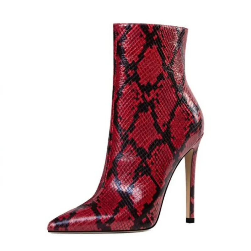 

SHOFOO shoes Fashion women's high heels boots. About 11 cm heel height. Pointed boots. Ankle boots. Fashion Show Banquet shoes.