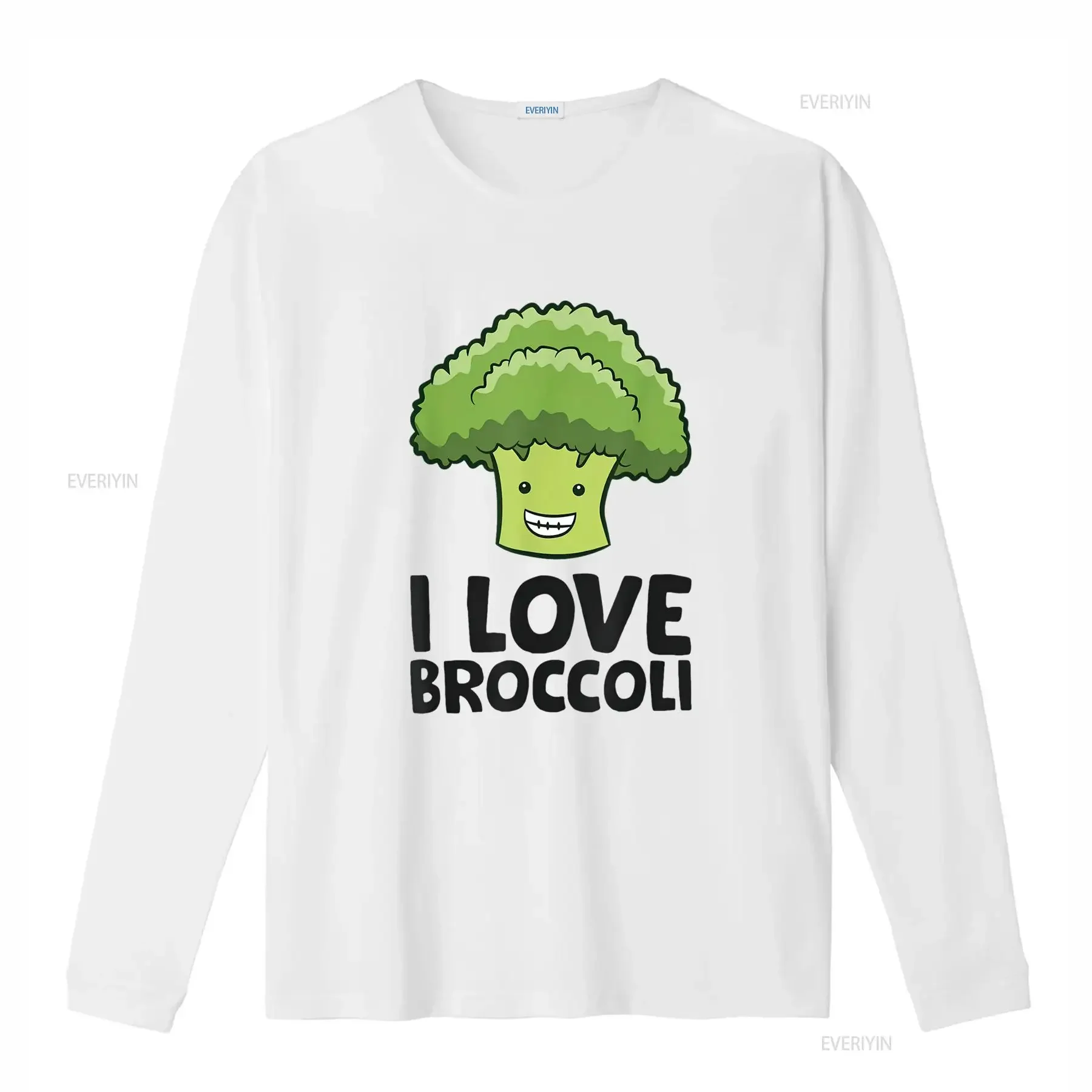 Funny Broccoli Lover I Love T Shirt vintage Washed Stretched Versatile Top For Everyday Wear Comfortable Soft graphic Slightly