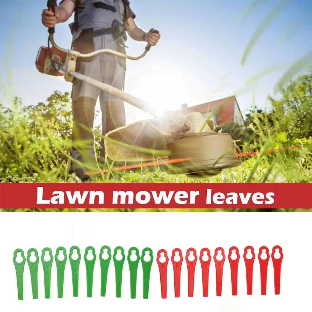 Replacement Trimmer Blades 100pcs Plastic Lawn Mower Grass Blades For Einhell Garden Tools Plastic Lawn Mower