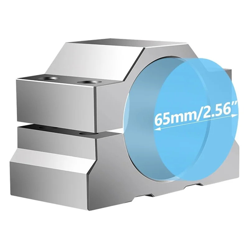 

AT51-Spindle Clamp Motor Bracket, Aluminum Bracket Clamp With 4 Screws For CNC Engraving Machine Motor Mounting Bracket