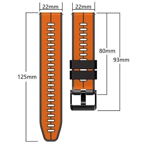 uhgbsd Silicone Strap For Polar Ignite 3 Straps Bands Grit X Pro/Pacer/Unite/Vantage M2 Dual Color Band Wristband