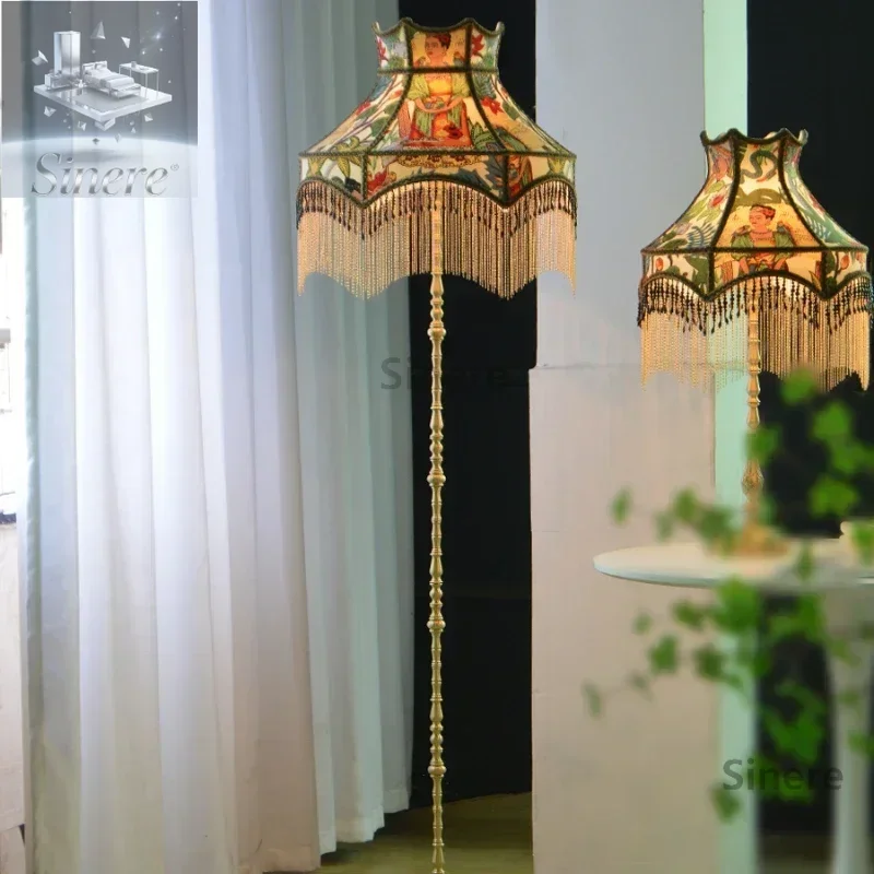 

Ambient Floor Lamp French American Vintage Brass Bedroom Living Room