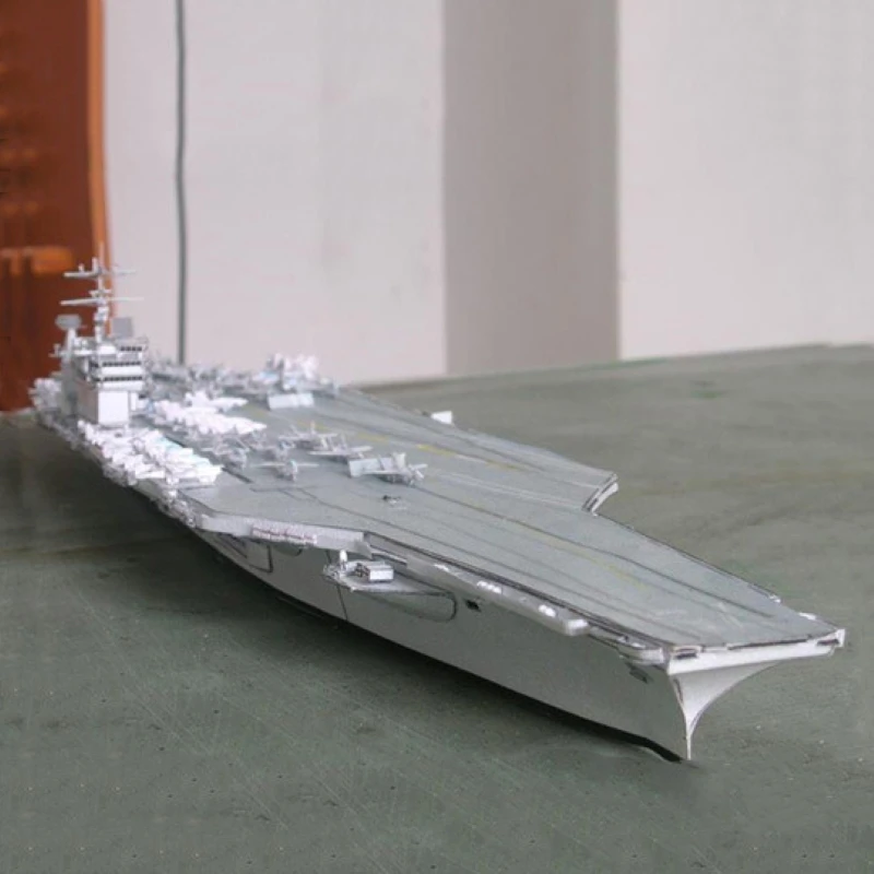 Paper Model 47cm Nimitz-Class Truman Model Handmade DIY Assembled Toy Model Jigsaw Puzzle Toy Model