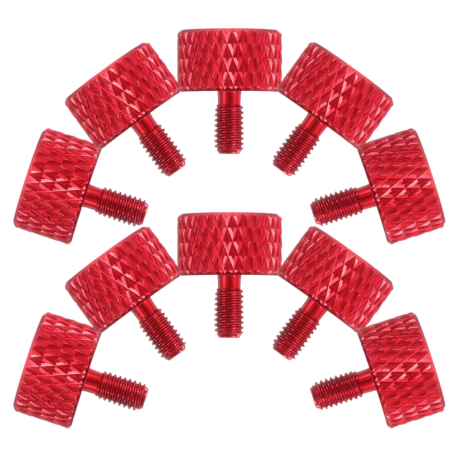 

30pcs Computer Case Thumb M3X6 Aluminum Alloy Hand-Twisted Anti-Slip Knurled For Pc Cases Desktop Installation Hardware