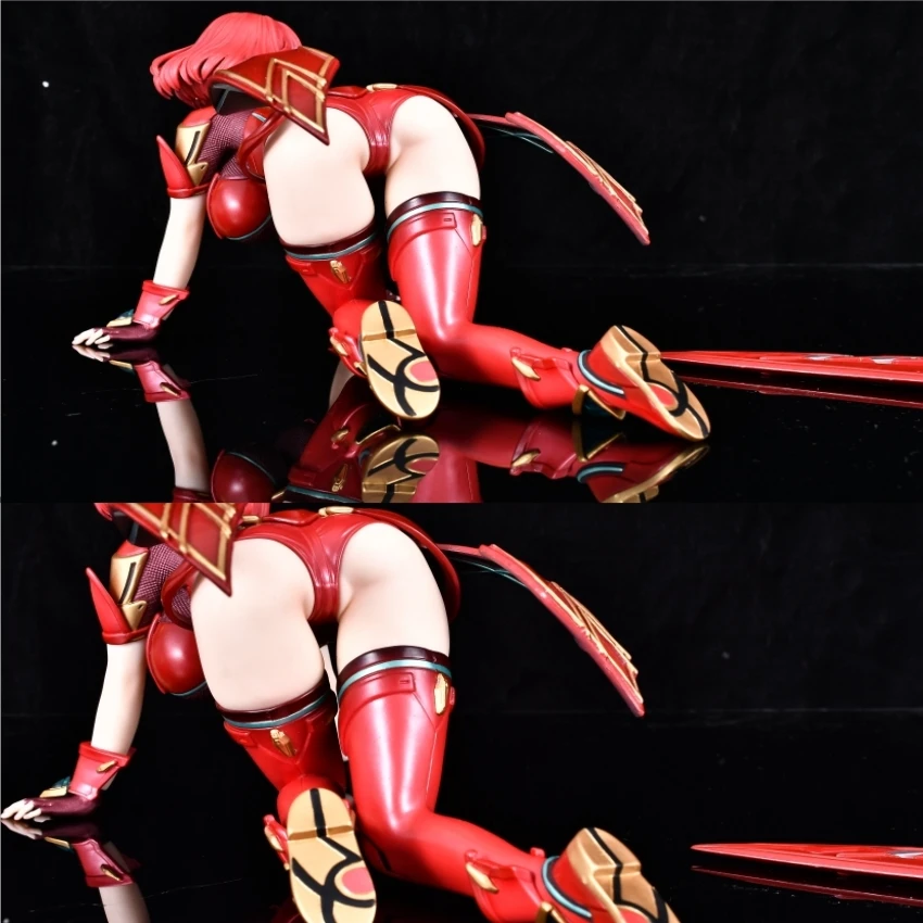 33 سنتيمتر Xenoblade سجلات 2 Pyra و Mythra لعبة فتاة الشكل البلاستيكية عمل أنيمي نموذج اللعب جمع دمى الكبار هدية الكريسماس