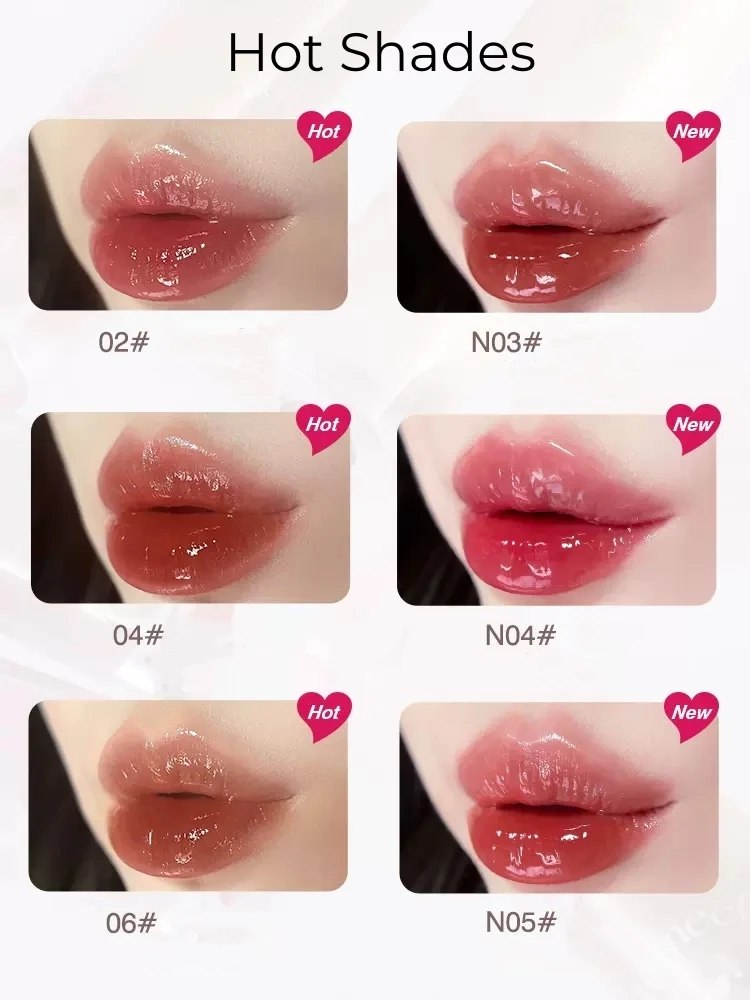 FLORTTE Beauty Lip Lasting Tint First Kiss Series Water Glossy Nice To Meet Chu Blooming Liquid Lipstick Makeup Women Cosmetics