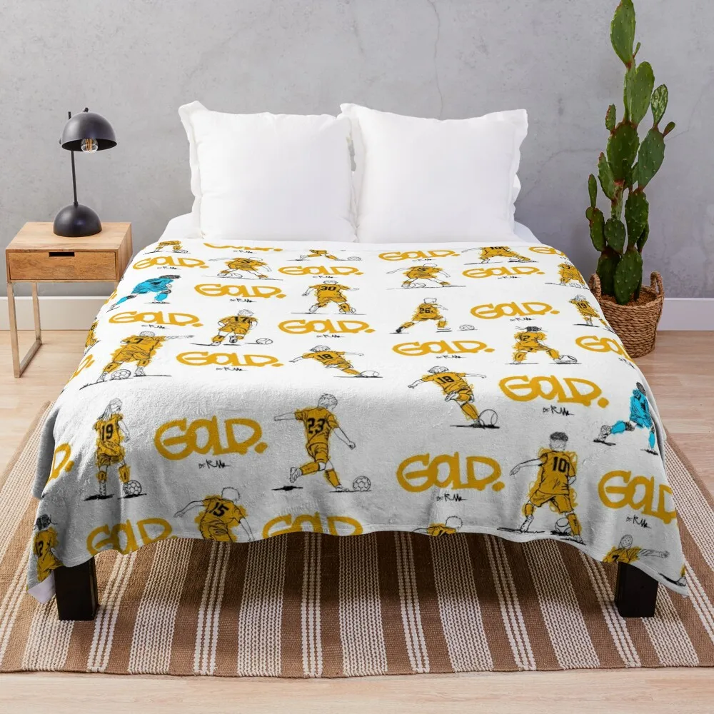 

GOLD Sketch Pattern Throw Blanket Comforter heavy to sleep Thermals For Travel christmas decoration Blankets