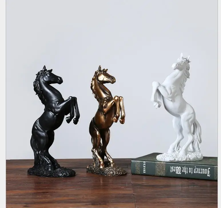 European Resin Horse Decoration Crafts Livingroom Home To Successful Ornaments Office Furnishing Decor Opening Lucky Gifts