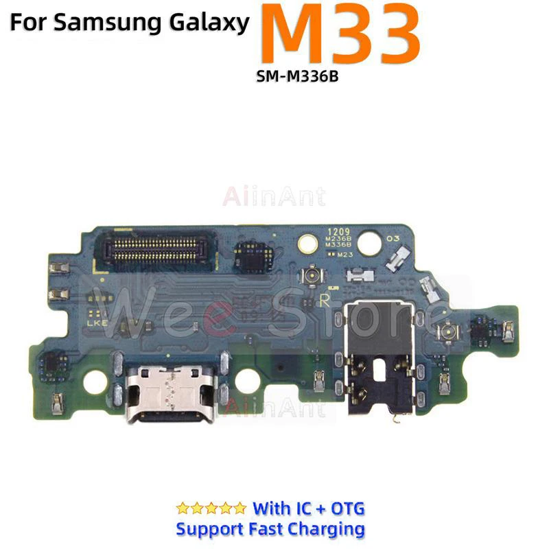 AiinAnt Bottom SUB Board Dock Charger Charging port Flex Cable For Samsung Galaxy M20 M21 M21s M22 M23 M30 M30s 5G Replacement