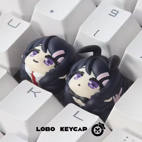 Anime Rascal Does Not Dream of Bunny Girl Senpai Mai Sakurajima Custom Keycap Resin Artisan Keycaps for Mechanical Keyboard Gift