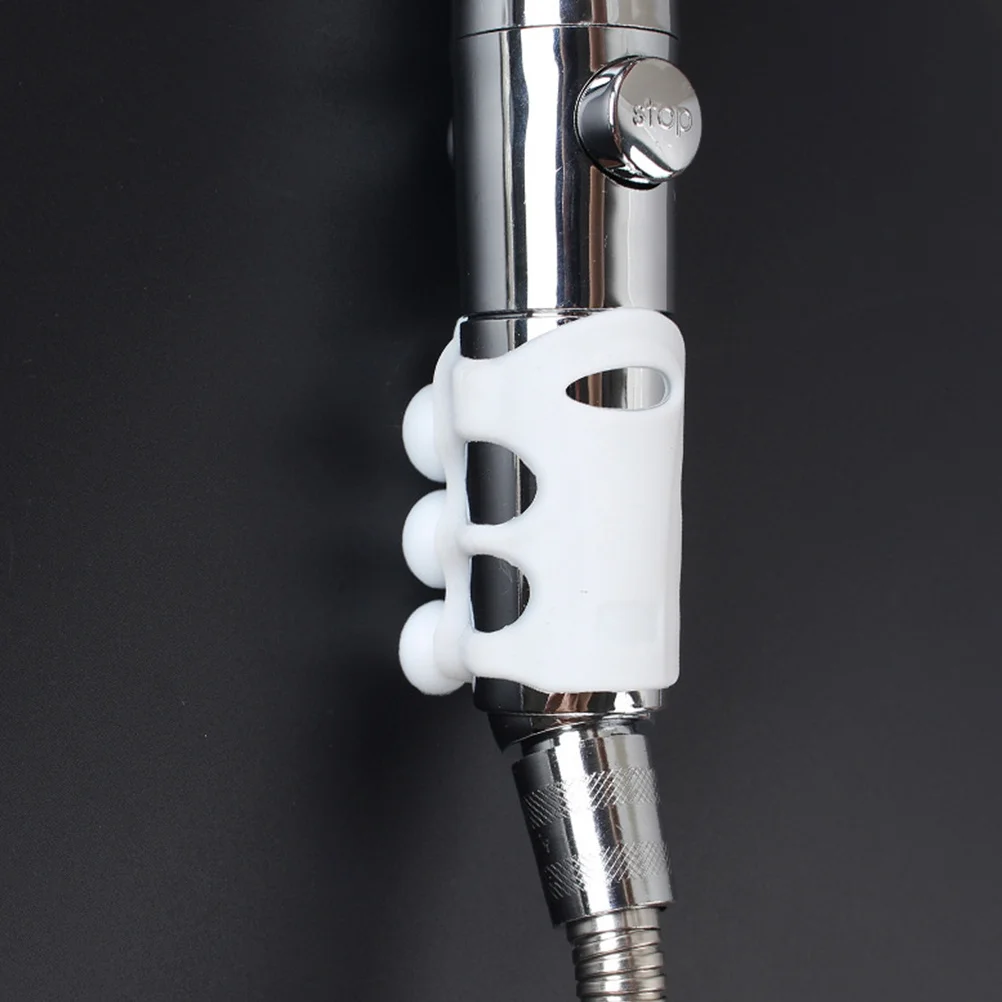 

5Pcs Chic Suction Up Brackets Nailfree Wall Racks for Handheld Shower Heads Shower Head Holders Racks Chic Suction Up Brackets