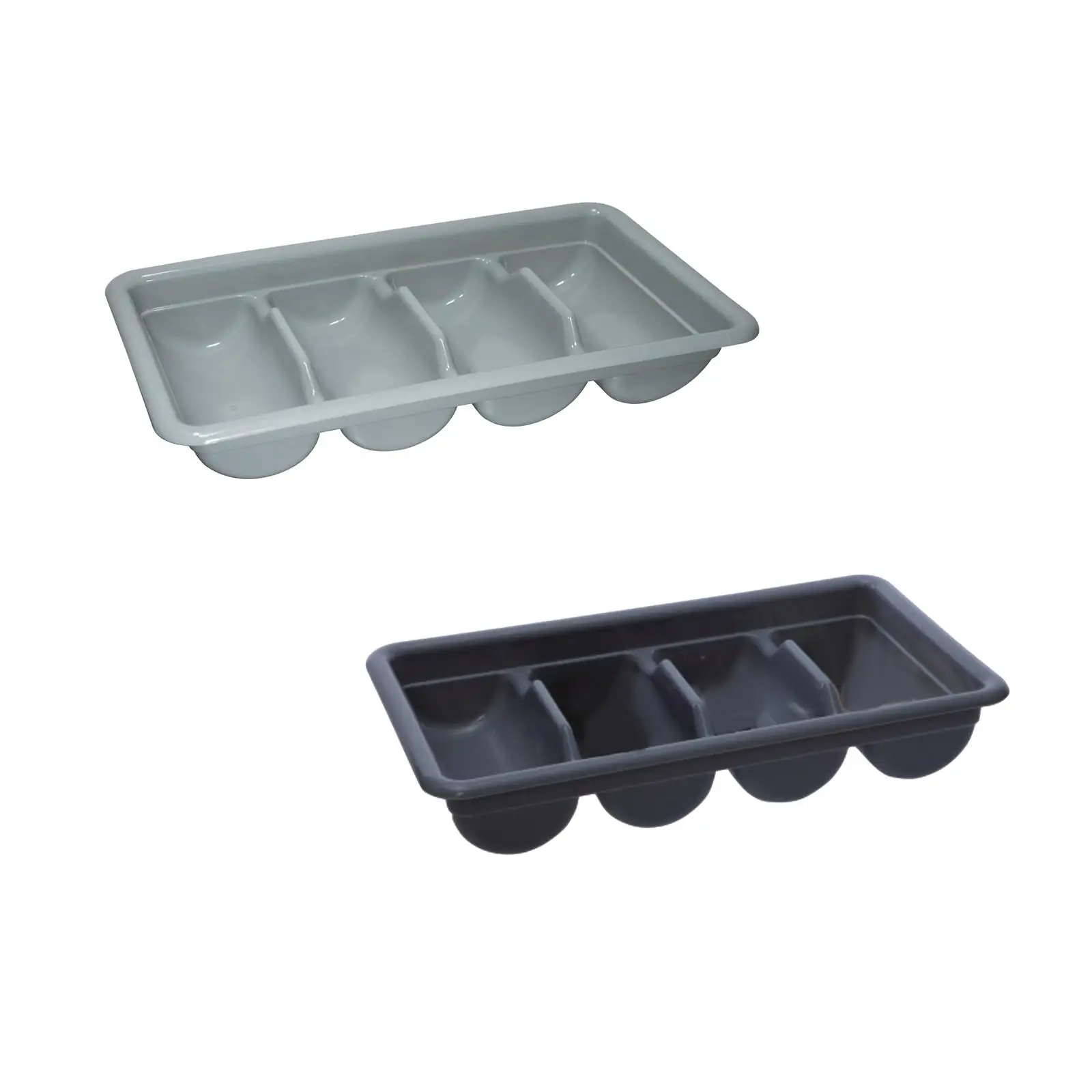 4 Compartment Cutlery Box Cutlery Flatware Storage Box for Room Hotel