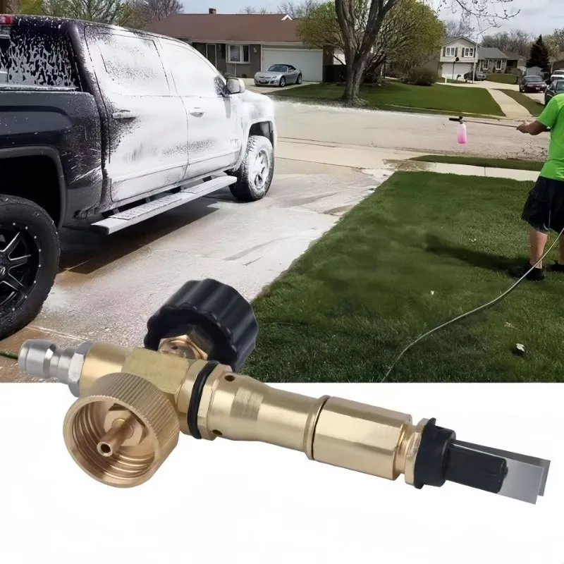 ABKY-مسدس قصير من خليط معدني متعدد الوظائف مع مدفع فوم وفوهات-مسدس غسيل سيارات عالي الضغط للتنظيف الفعال #5