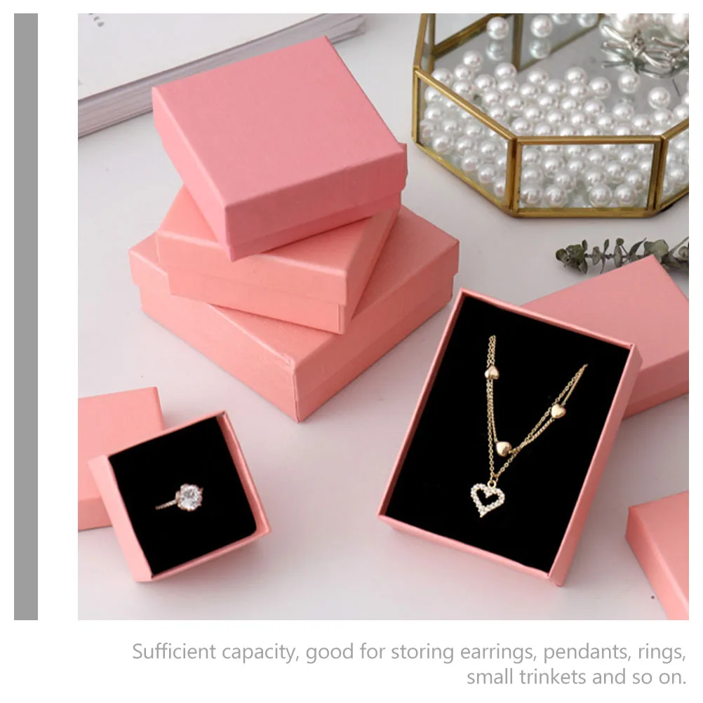 

6Pcs Jewelry Boxes Packaging Durable Storage Organizer for Necklace Ring Earring Gift Bracelet Gift Boxes for Jewelry