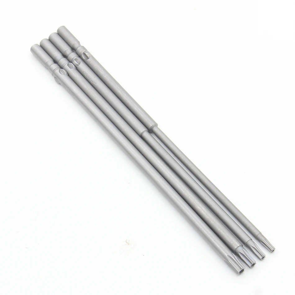 801 länge 100mm 150mm T7-T20 Torx-schraubendreher Bit Set 5mm Runde Schaft Elektrische Schraubendreher-bits Hand Werkzeuge