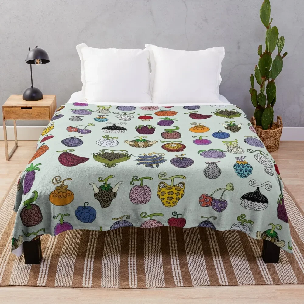

Akuma no mi Throw Blanket Stain Resistant Cozy Warm Blanket