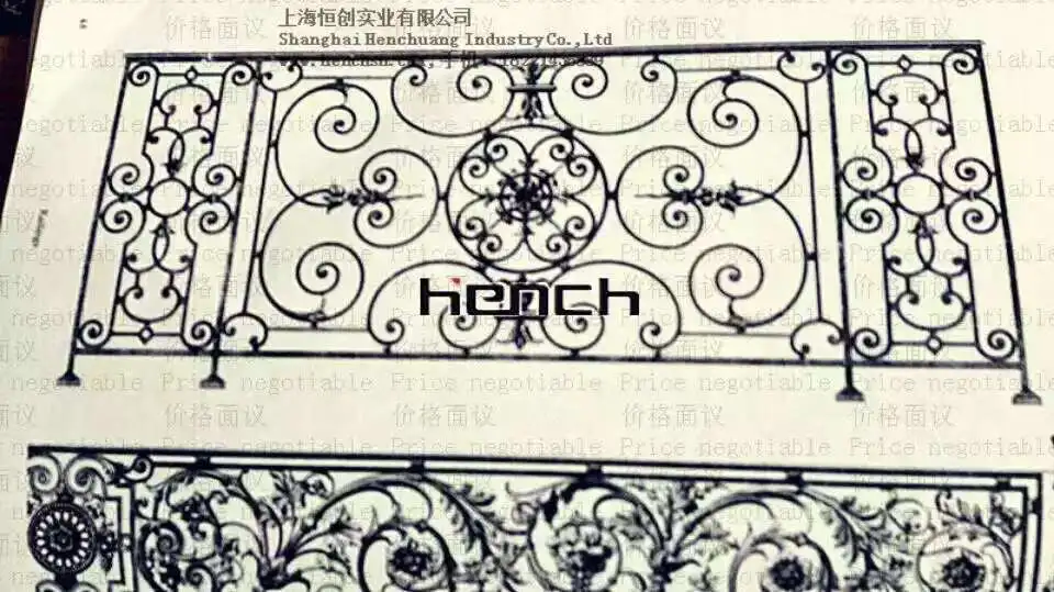 Fancy Modern Black Anti-Rust Coating Balcony Railings DIY Installation Decorative Security Steel Fence Panels