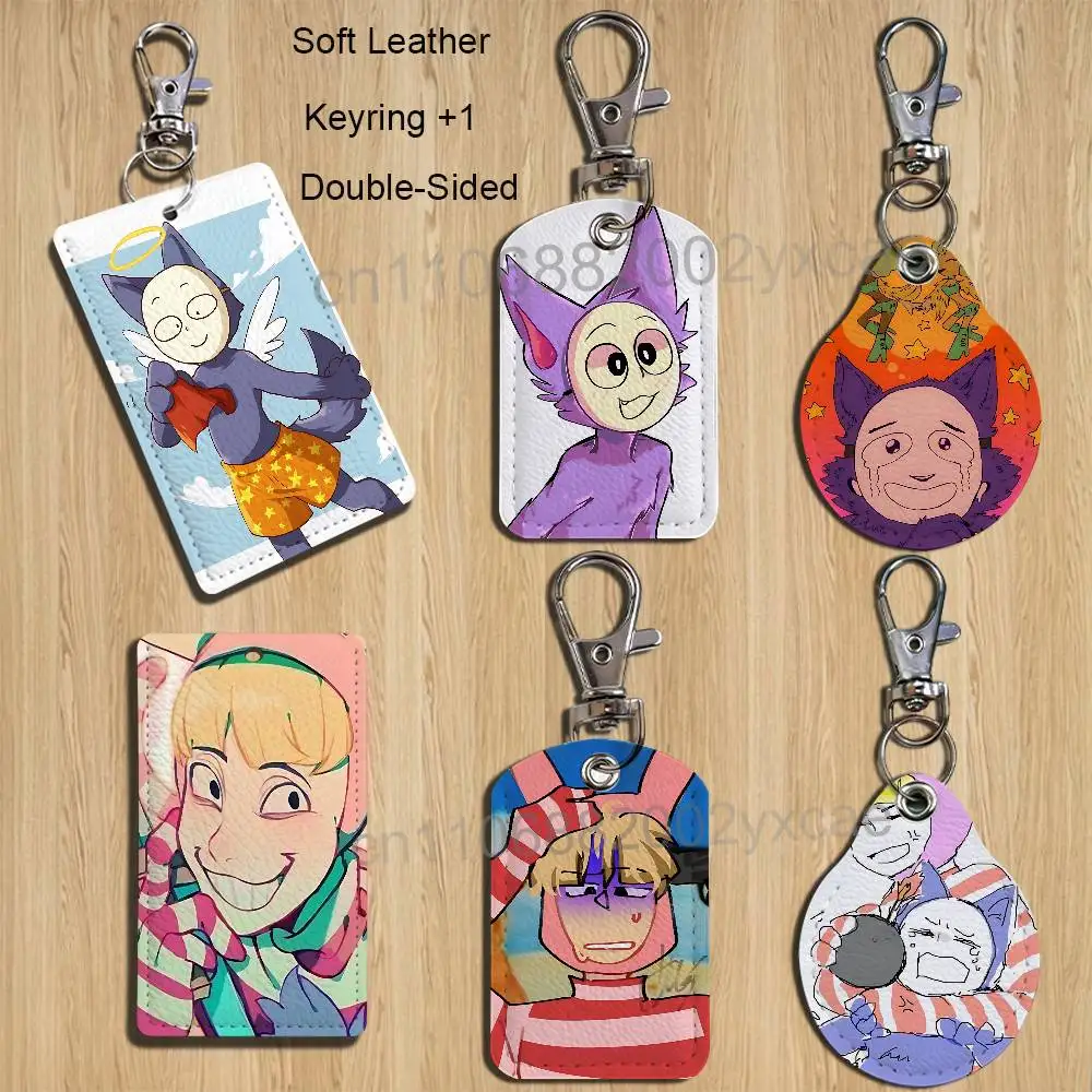 

Magical animation Kedamono Popee Holder For Bank Business Work Card Holder Student Card Case Bus Card Keychain