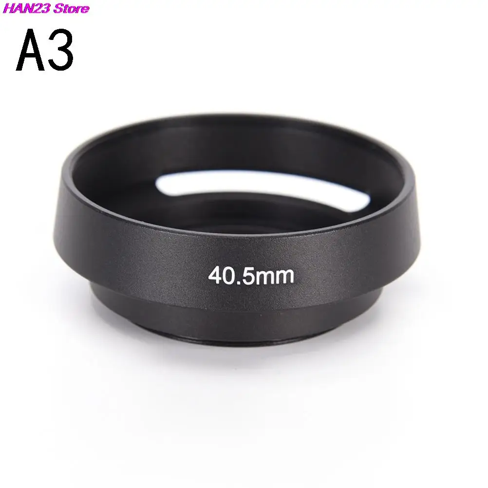 New Black Metal Camera Lens Hood For FOR Leica Canon Nikon Lens 37 39 40.5 43 46 49 52 55 58 62 67 Mm