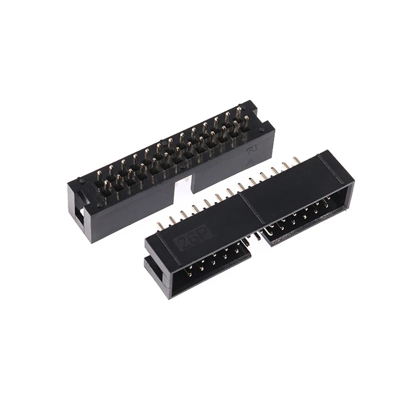 10PCS IDC Box Headers PCB Connector Double Row DC3 socket 2.54MM Pitch 6 8 10 12 14 16 18 20 24 26 30 34 40 50 64 Pin DC3 socket