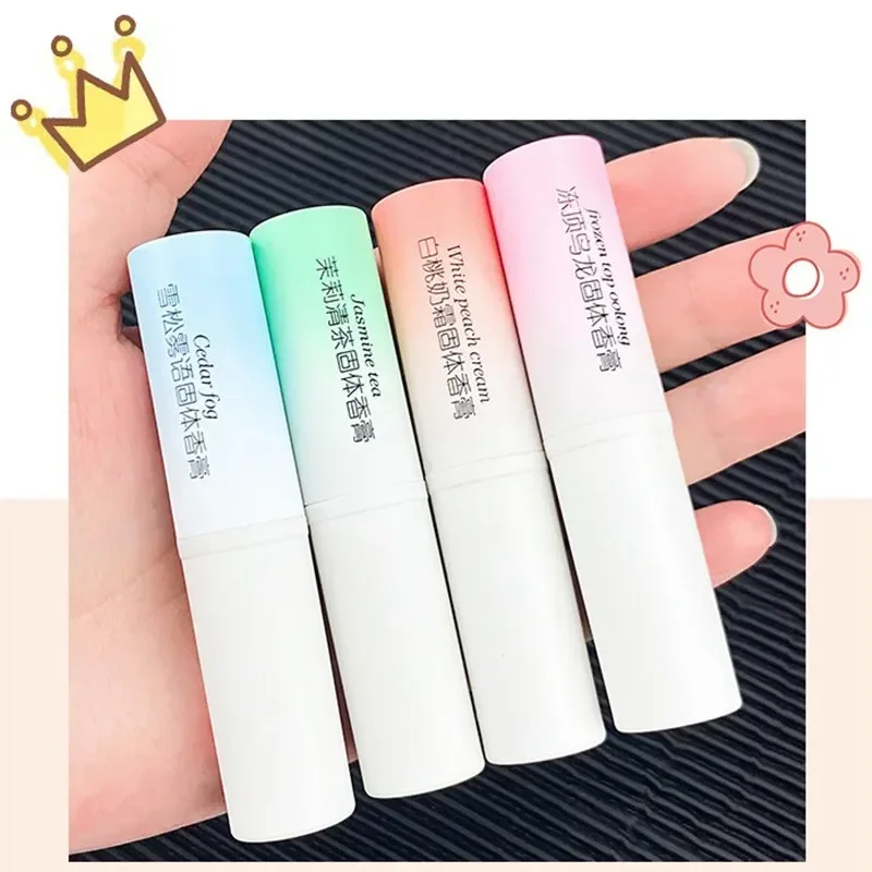 1/4Pcs/set Solid Balm Mild Long Lasting Solid Perfume Fragrances for Women Men Aroma Deodorant Fragrances Portable Body Perfumes