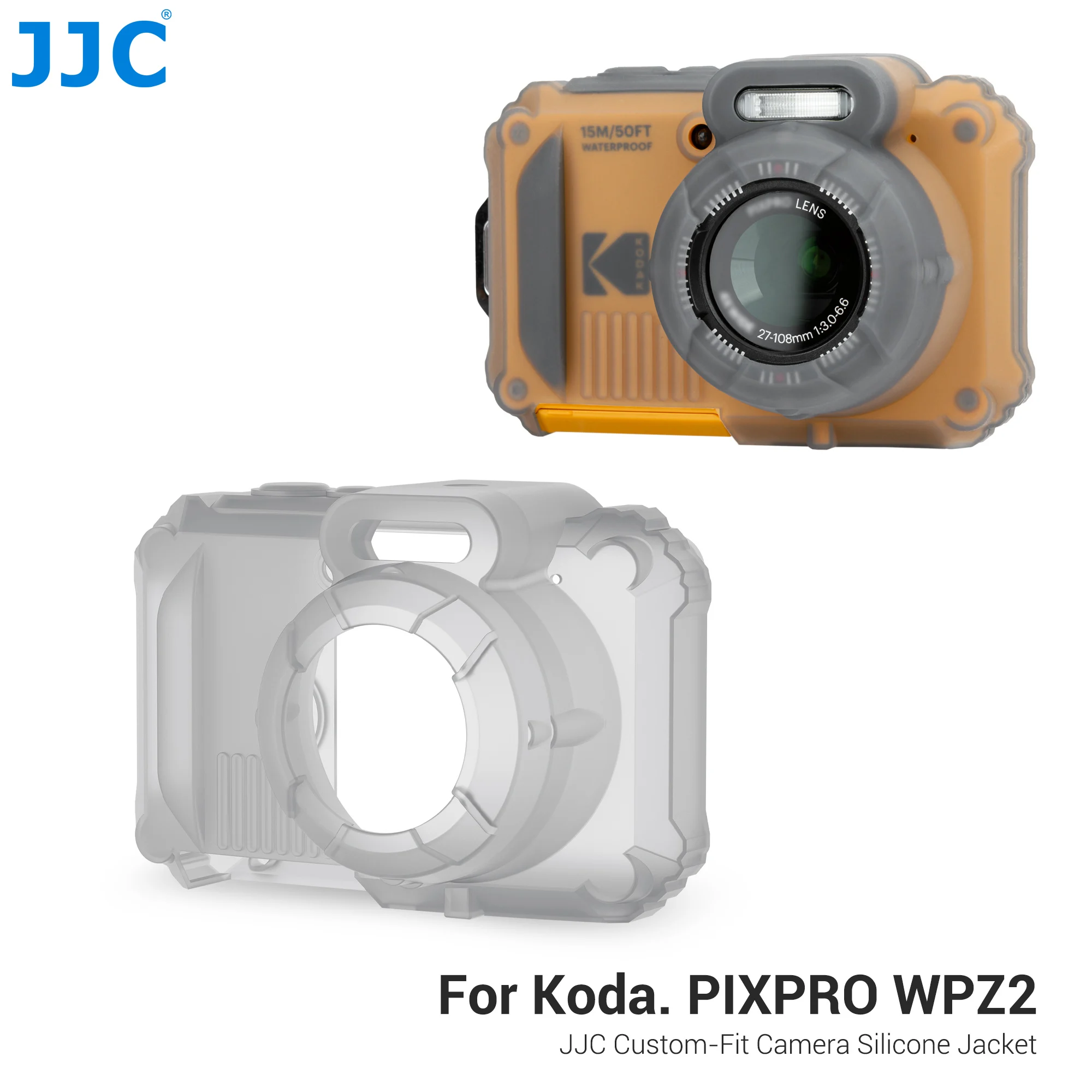 

JJC Soft Silicone Case for KODAK PIXPRO WPZ2 Anti-Scratch Fit Lightweight Protective Case Kodak PIXPRO WPZ2 Accessories