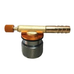 Gas Propane Refill Adapter Flat Cylinder Tank Coupler Connector with Switch Valve Outdoor Camping Cooking Stove Tool