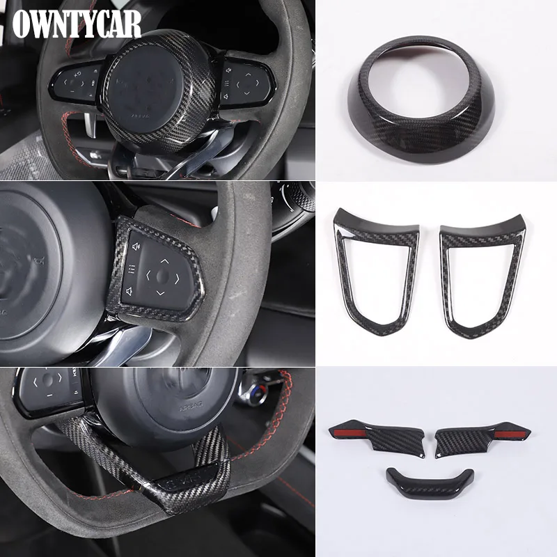 

For Lotus EMIRA 2021-2023 Real Carbon Fiber Car Steering Wheel Outer Frame Horn Button Cover Decorative Accessories