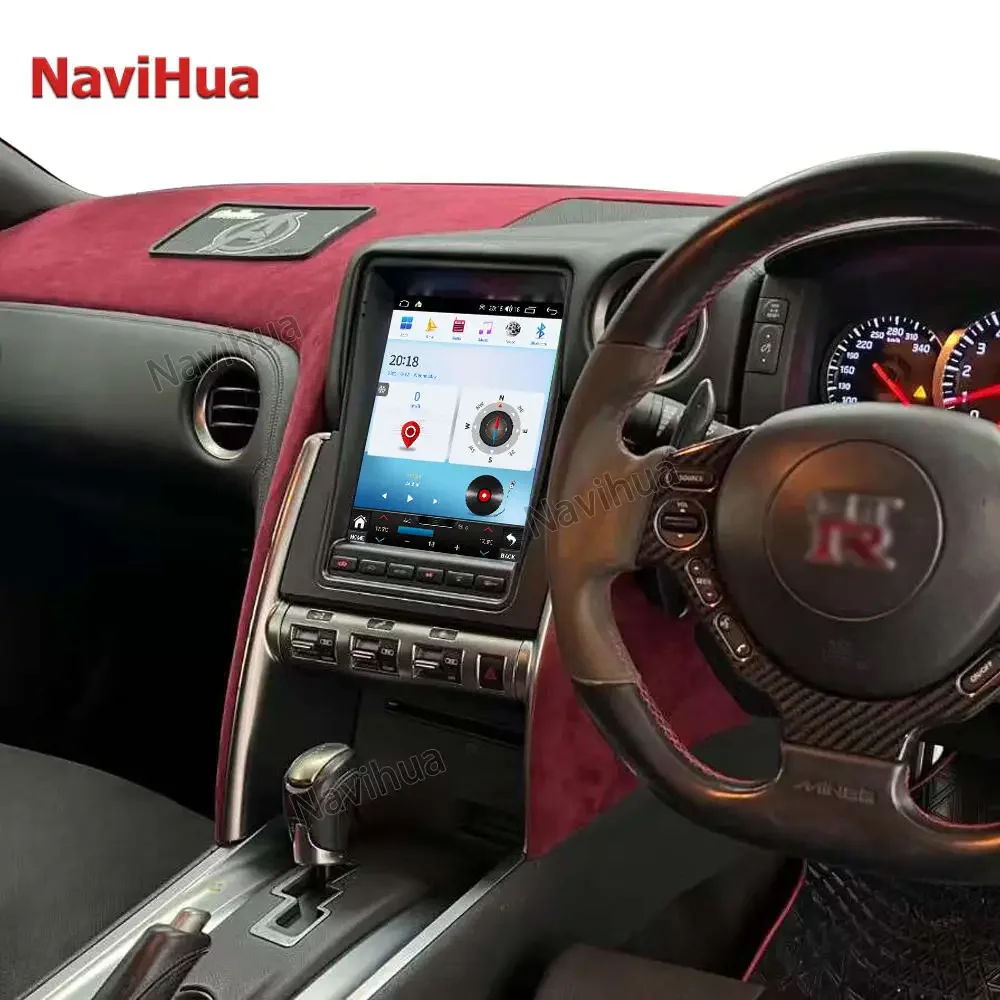 9.7 Inch Vertical Screen Auto Headunit For Nissan GTR 2011 2016 New Multimedia Android Car Radio GPS Navigation Carplay Monitor